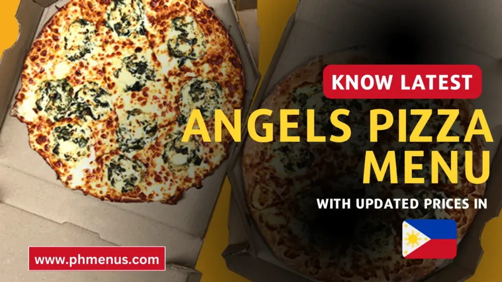 Angels Pizza Menu Prices