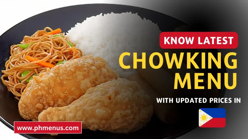 Chowking Menu Prices