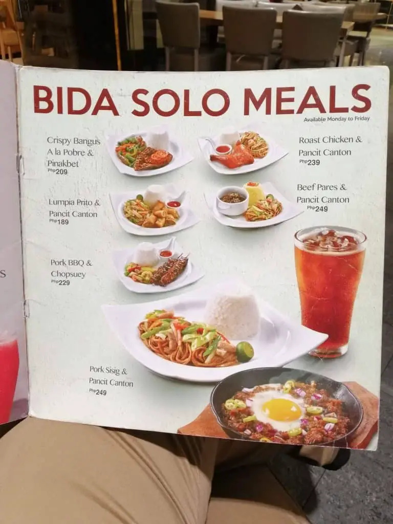 Kuya J Bida Solo Meals 