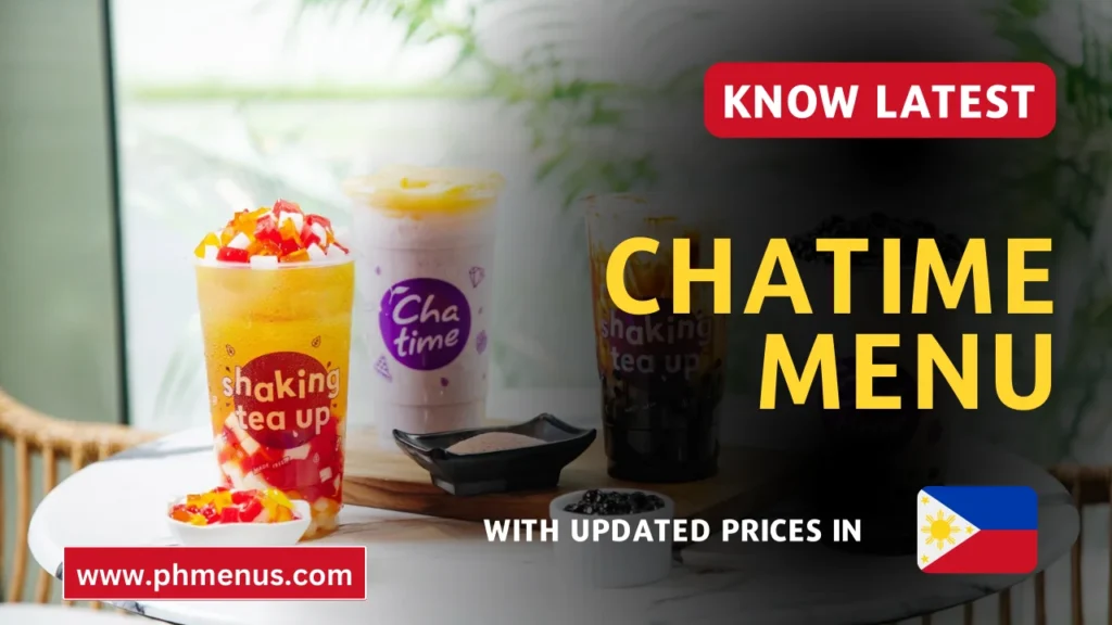 Chatime Menu Prices