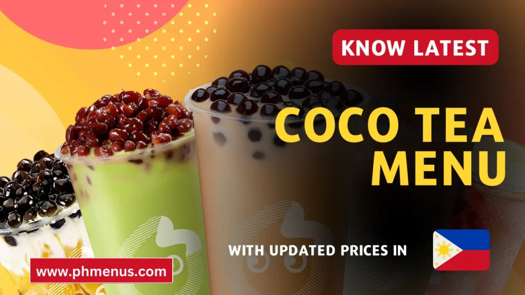 CoCo Tea Menu Prices