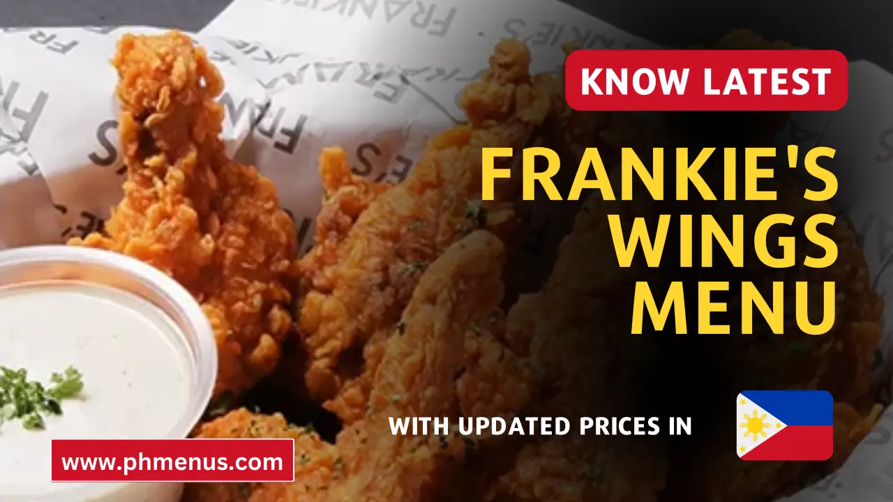 Frankie's Wings menu prices
