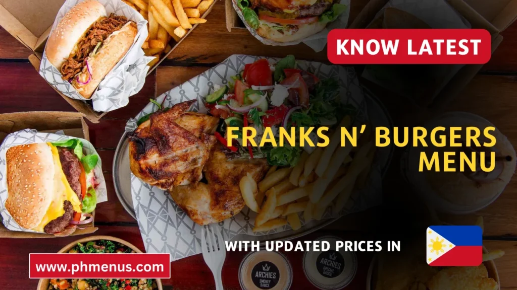 Franks N’ Burgers Menu Prices