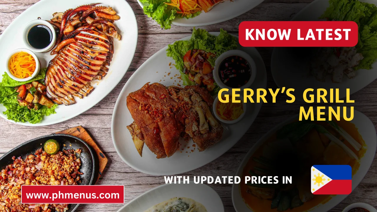 Gerry’s Grill Menu Prices