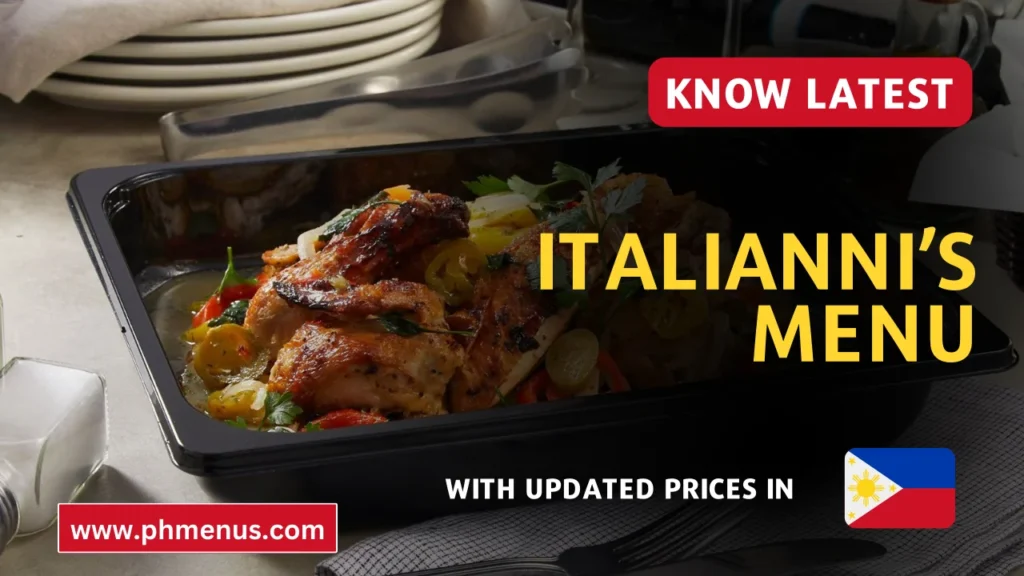 Italianni’s Menu Prices