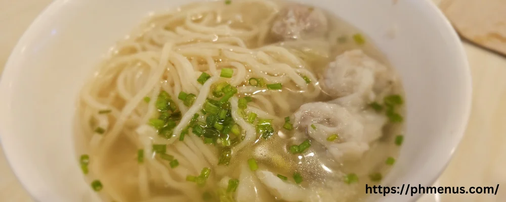 Ling Nam Pho Soup Menu
