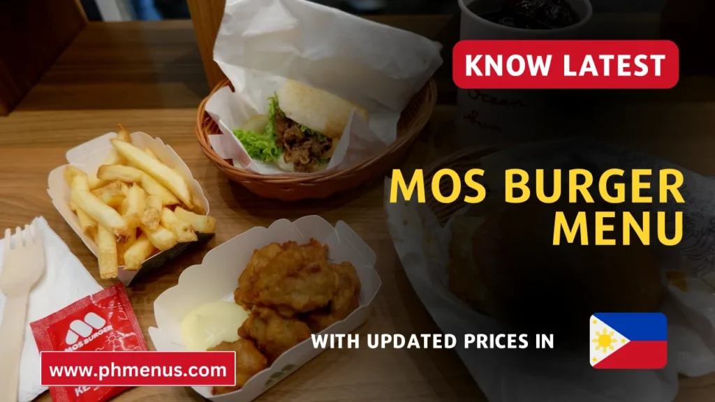 MOS Burger Menu Prices