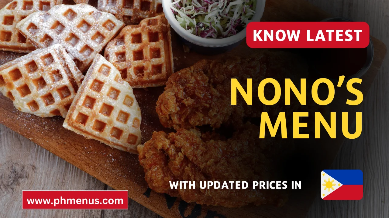 Nono's menu prices