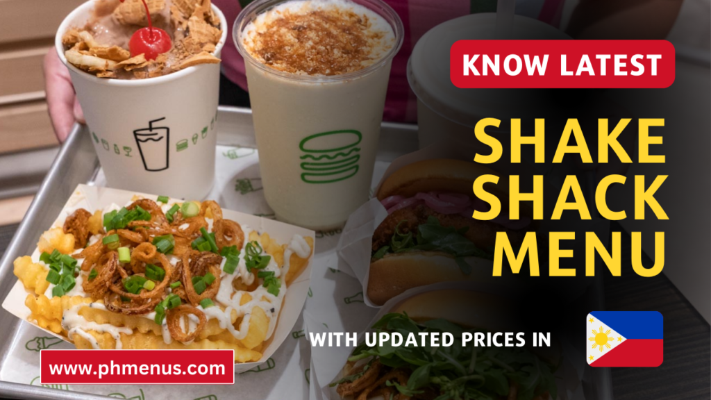 Shake Shack menu Prices