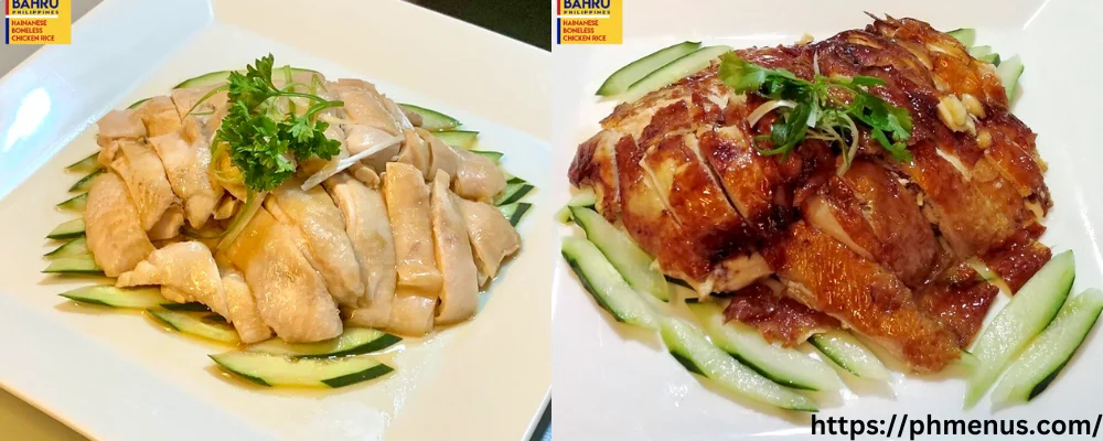Tiong Bahru hainanese Chicken and Roasted Chicken menu