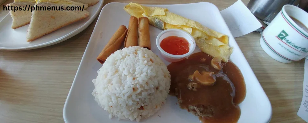 Tropical Hut Rice Value Meals.