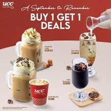 UCC Coffee menu Deal