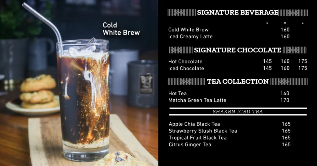 Bo’s Coffee SHAKEN ICED TEA Menu