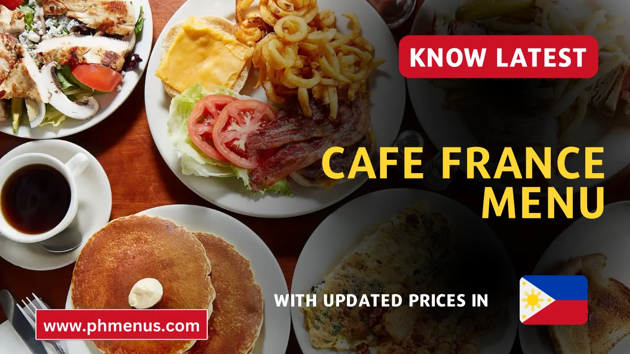 Café France menu prices