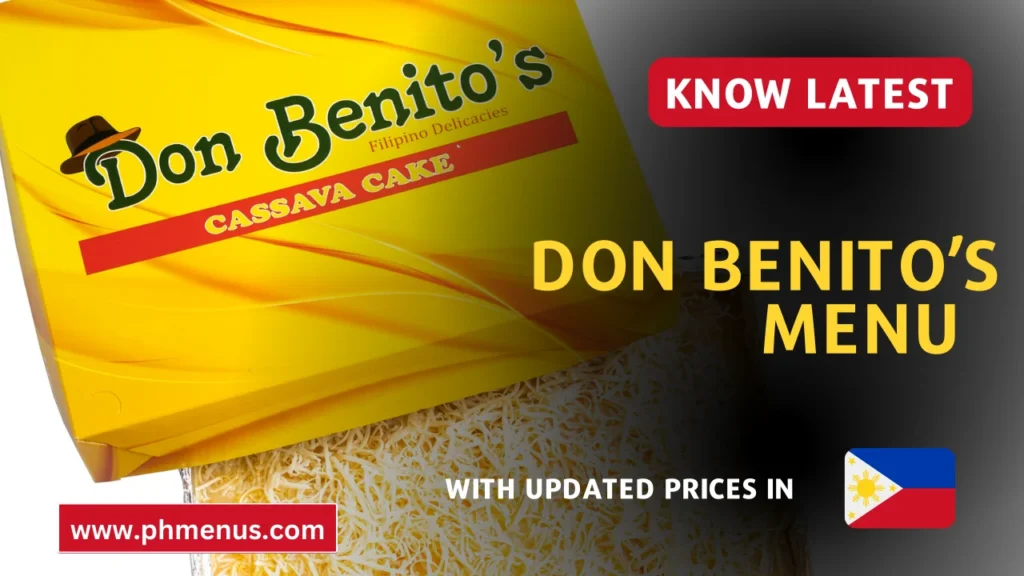 Don Benito’s Menu Prices