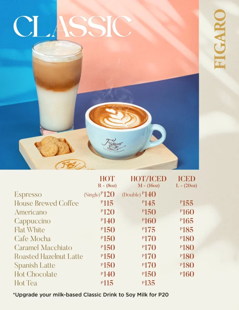 Figaro Coffee SPECIALTY (ICED) Menu