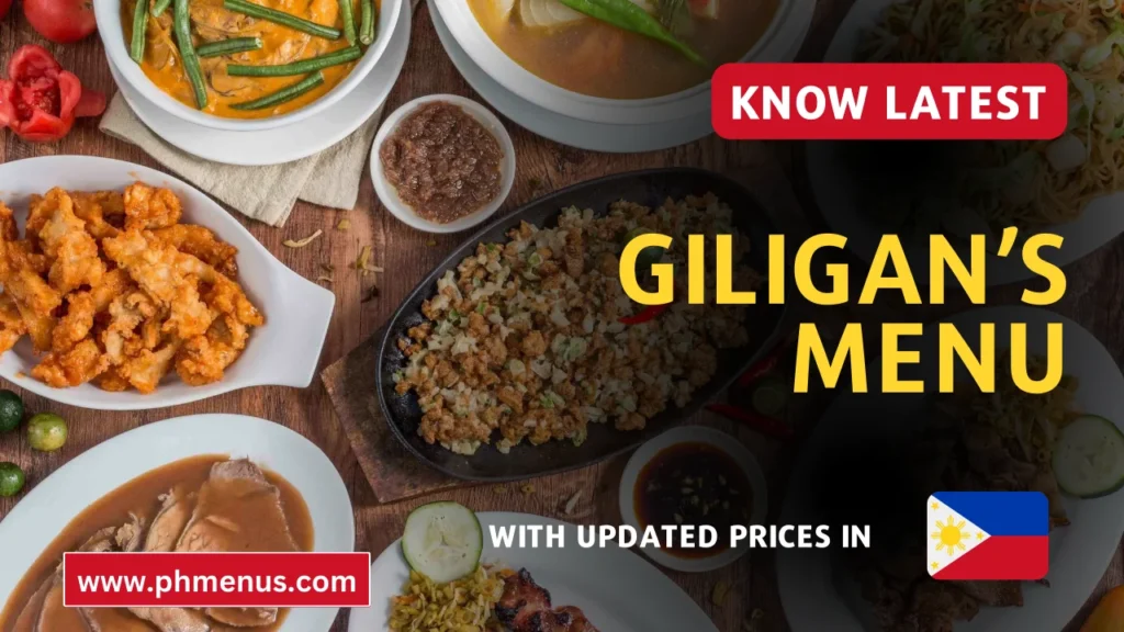 Giligan's Menu Prices