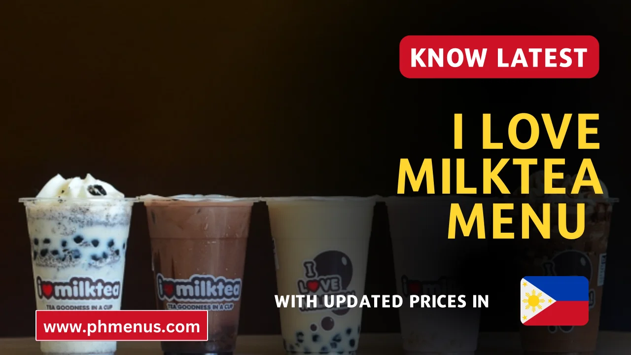 I Love Milktea menu prices