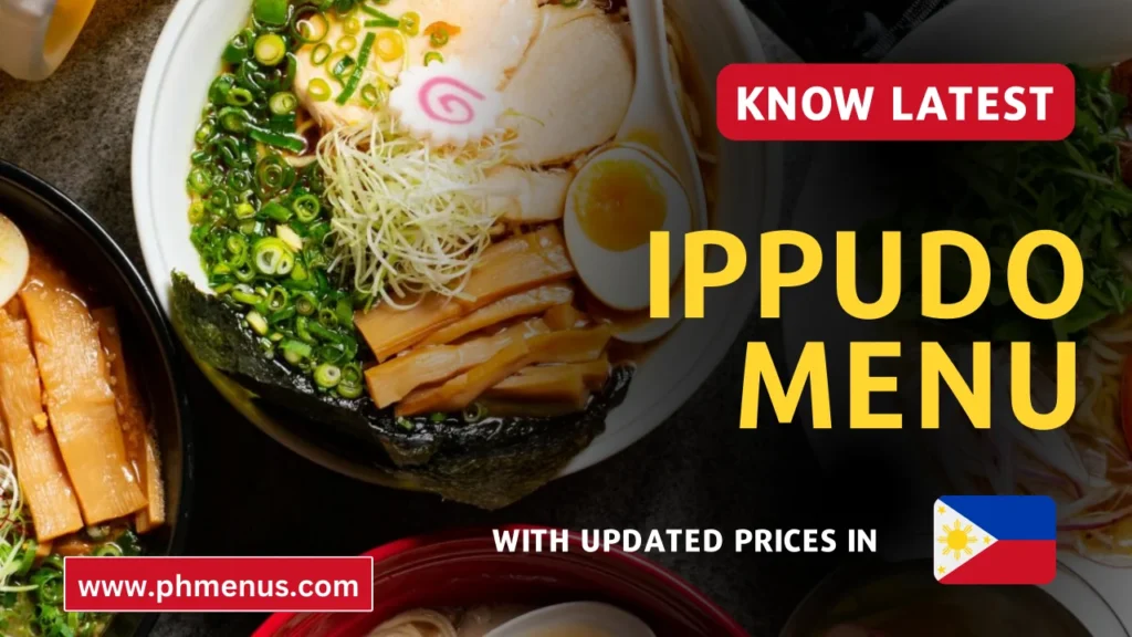 Ippudo Menu