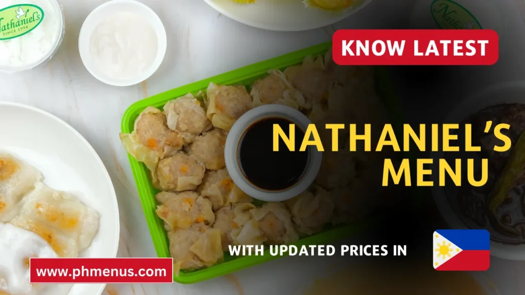 Nathaniel’s Menu Prices