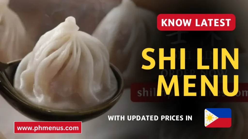 Shi Lin Menu