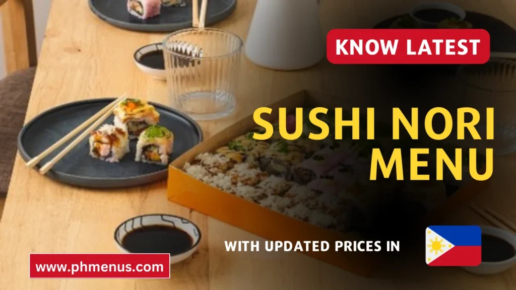 Sushi Nori Menu Prices