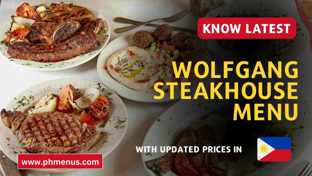 Wolfgang Steakhouse Menu