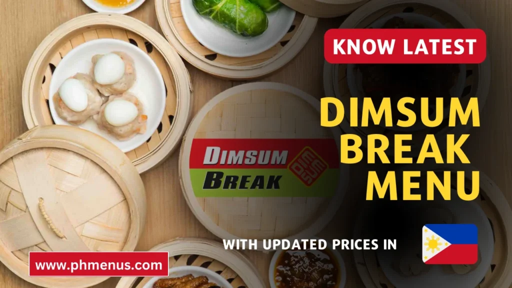 Dimsum Break Menu