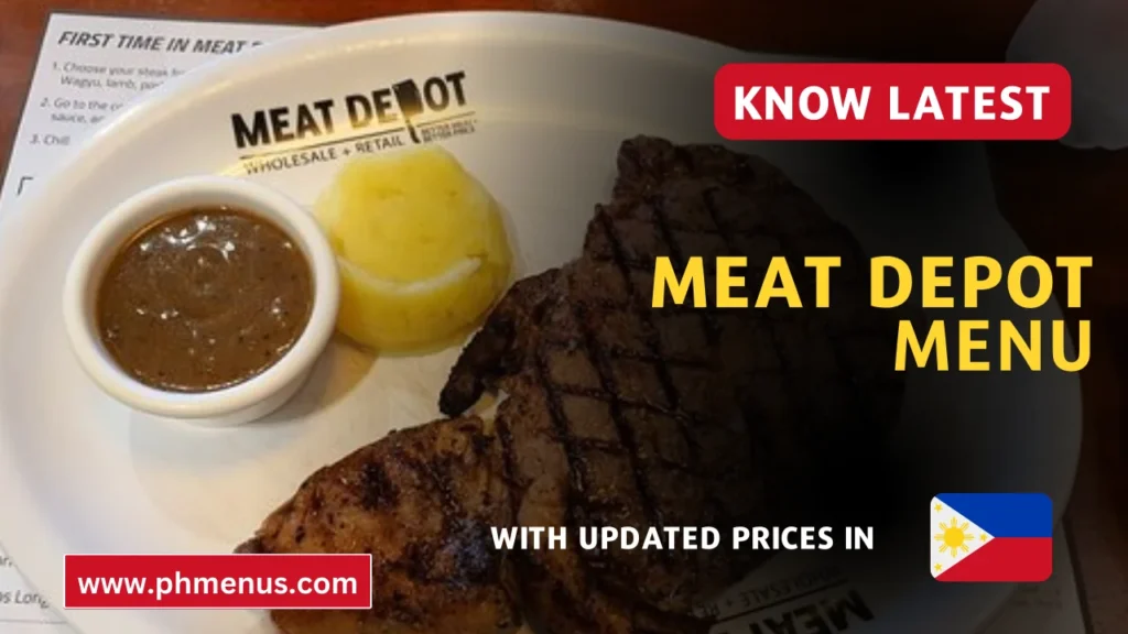 Meat Depot Menu