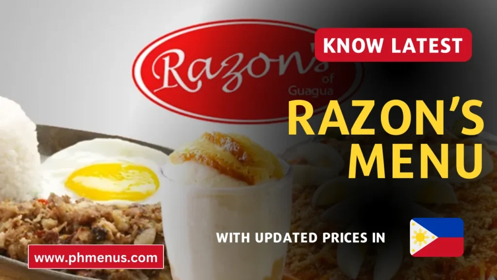 Razon’s Menu