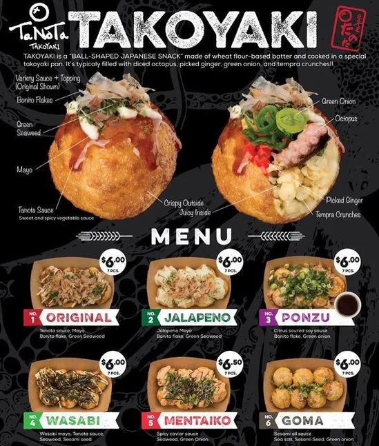 Takoyaki PLATTERS Menu
