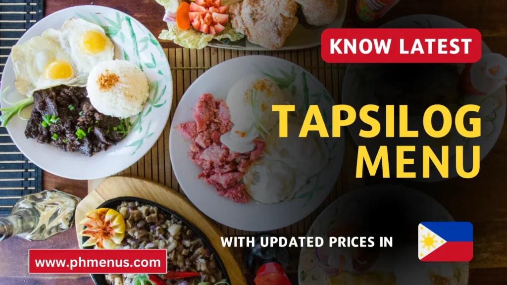 Tapsilog Menu