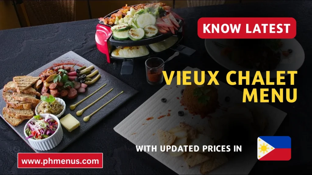 Vieux Chalet Menu