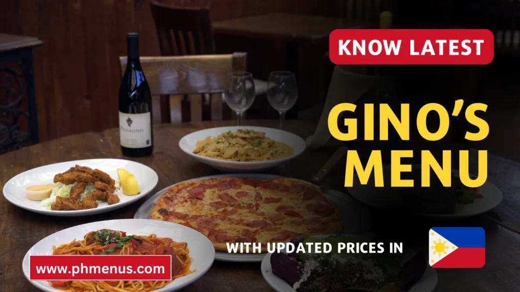 Gino’s Menu