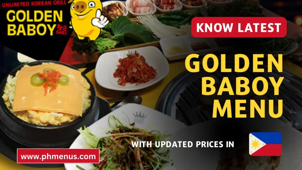 Golden Baboy Menu