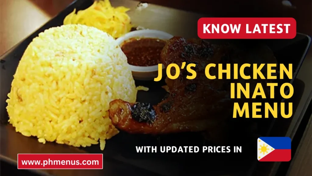 JO’S CHICKEN INATO Menu