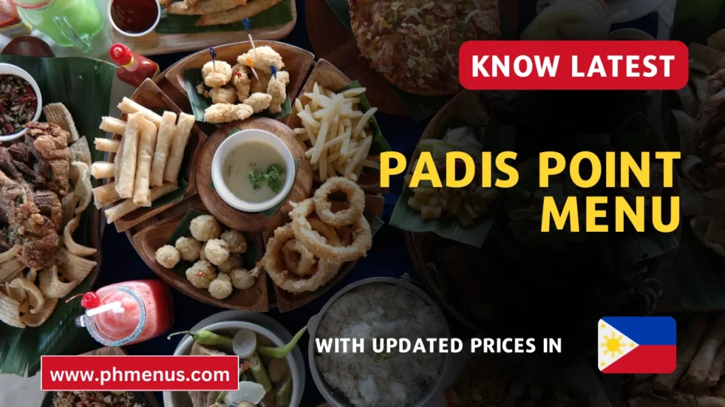 Padis Point Menu