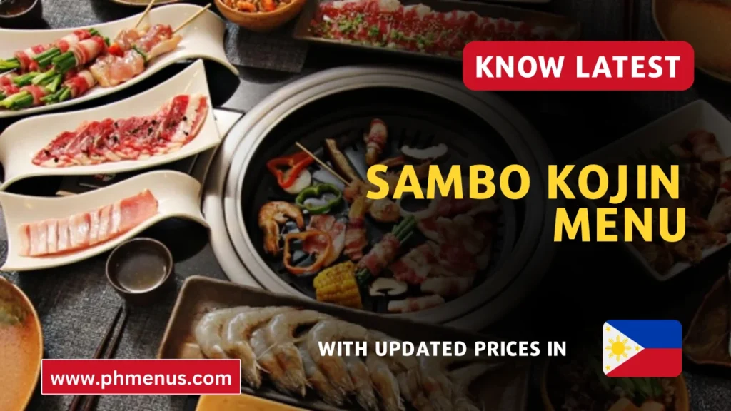 Sambo Kojin Menu