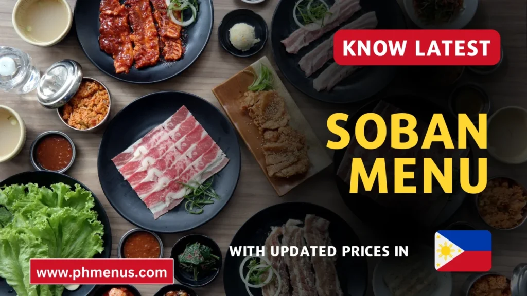 Soban Menu