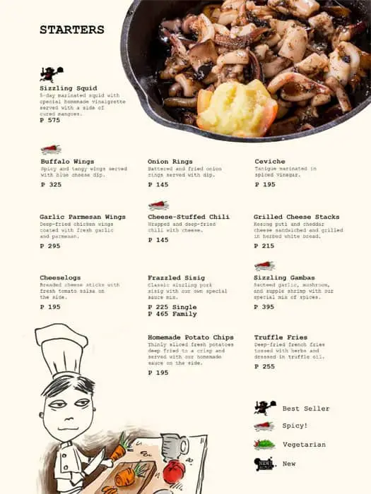The Frazzled Cook Menu Prices