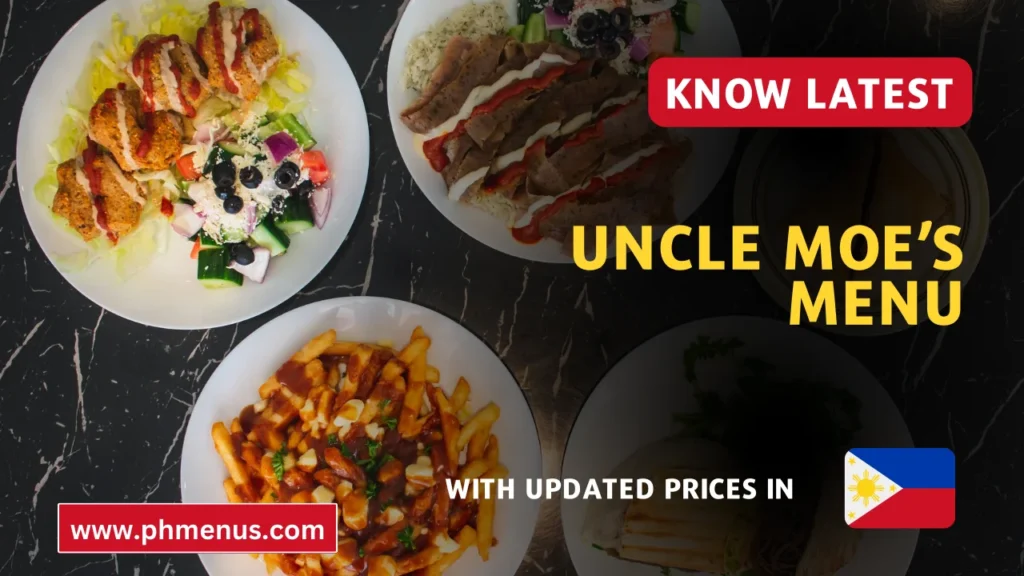 Uncle Moe’s Menu