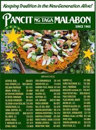 Pancit ng Taga Malabon Filipino Favorites Menu