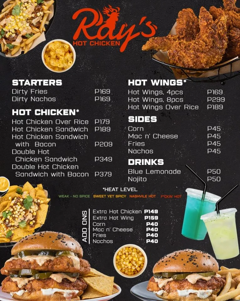 Ray’s Hot Chicken Menu Prices