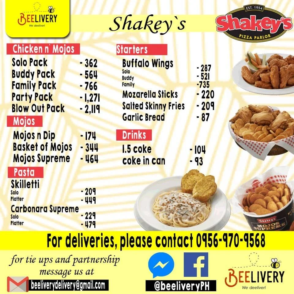 Shakey's Soups & Salads Menu Prices