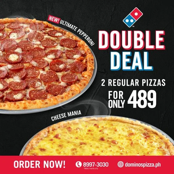 Domino's Pizza Double Deal Menu Prices