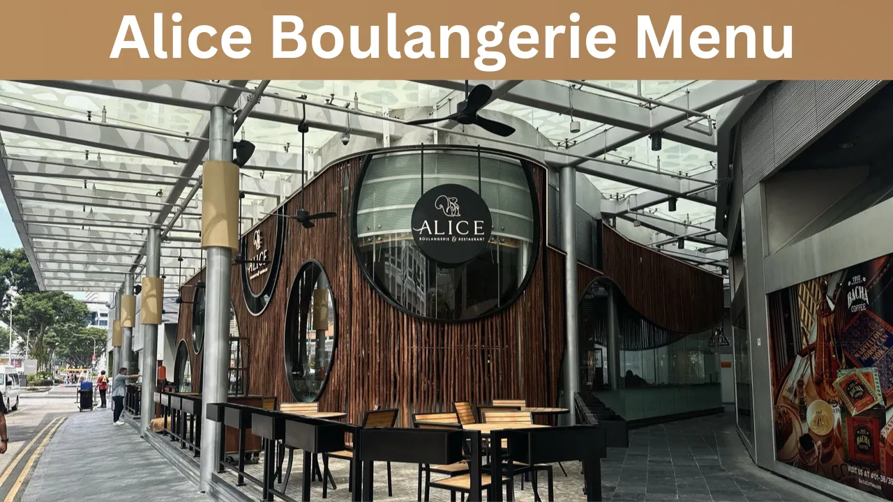 Alice Boulangerie Menu