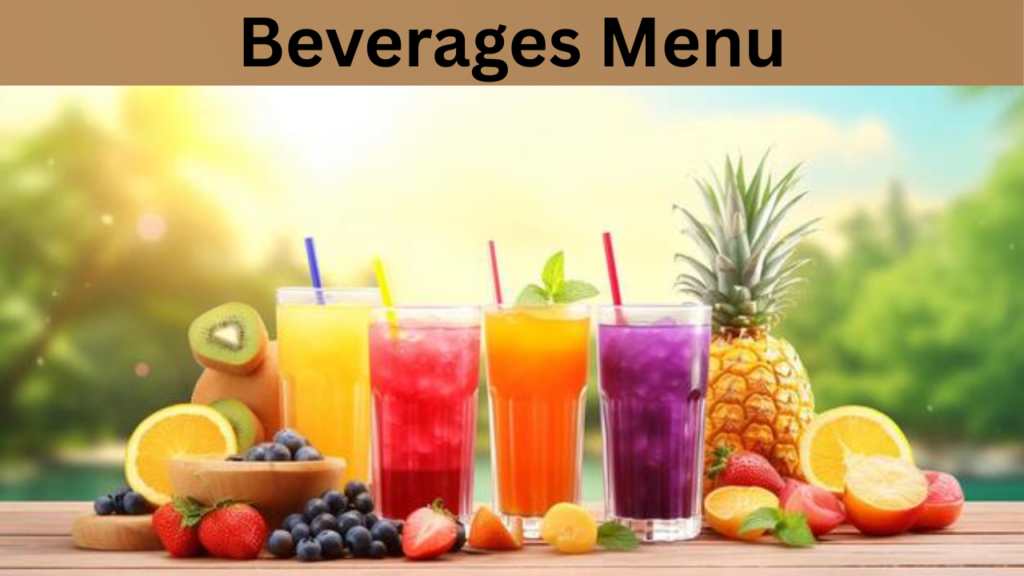 Beverages Menu