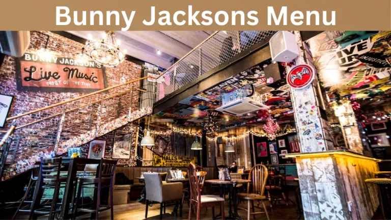 Bunny Jacksons Menu