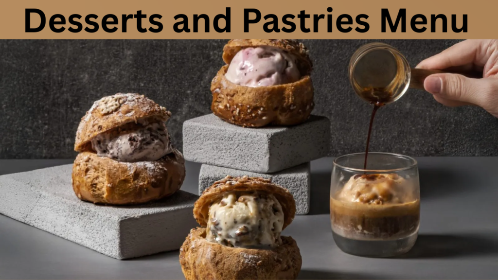 Desserts and Pastries Menu