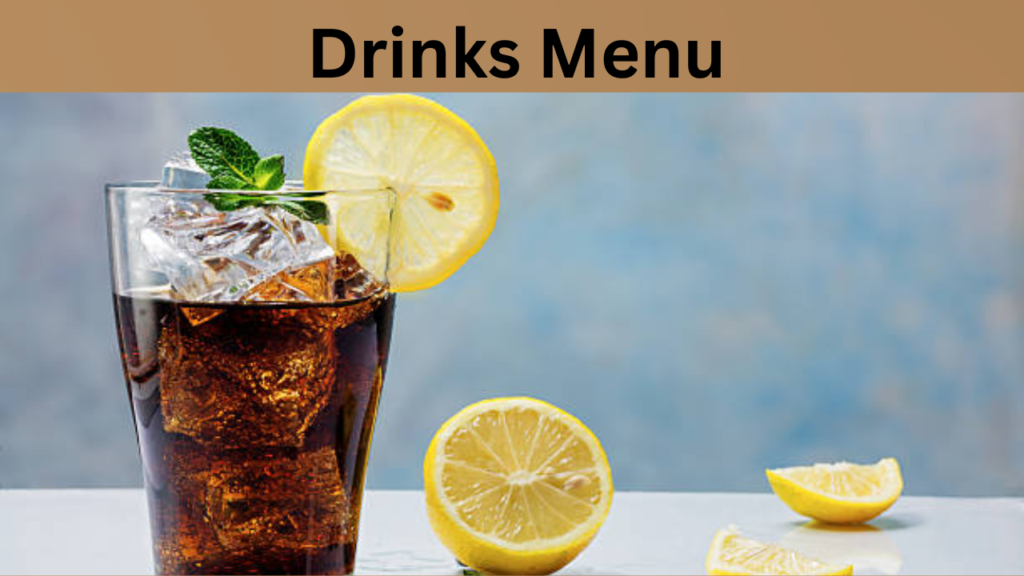 Drinks Menu